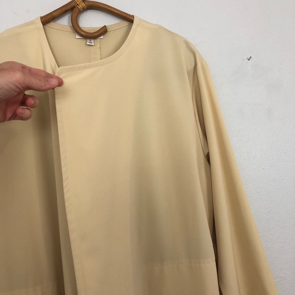 Prologue Open Front Belted Lightweight Trench Coat - Picture 4 of 16